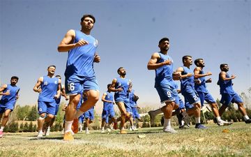  گزارش تمرین استقلال در غیاب یک بازیکن