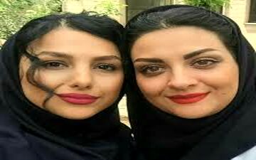 تیپ و ژست جالب جوانه دلشاد و لیلا ایرانی در حال پیاده‌روی