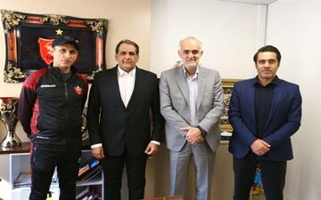 جلسه گل محمدی و پیروانی با مدیر جدید پرسپولیس