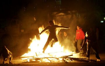 پیوستن شرکت‌کنندگان همایش بین‌المللی آتش‌نشانی به کمپین «نه به چهارشنبه سوری خطرناک»