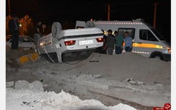 واژگونی خودرو دو زن جوان را به کام مرگ فرستاد