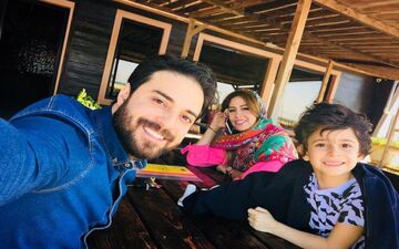 تصویری از «خانواده زیبای» خواننده پاپ
