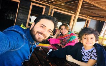 تصویری از «خانواده زیبای» خواننده پاپ