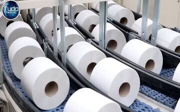 دستمال توالت چگونه تولید می‌شود؟ | مراحل ساخت از خمیر چوب تا بسته‌بندی + ویدئو جذاب