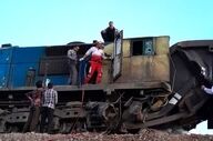 برخورد لوکوموتیو با واگن قطار در اردکان یزد ۲ مصدوم برجا گذاشت