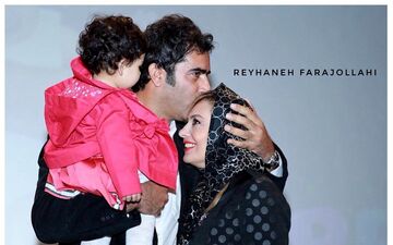 بوسه آقای کارگردان بر پیشانی همسر بازیگرش/عکس