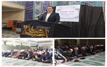 نشست فرماندار وامام جمعه  شهرستان با معتمدین وبزرگان شهرستان