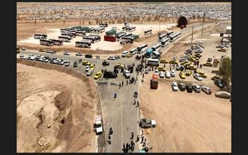 جابجایی ۲۶ هزار زائر اربعین حسینی از مرز خسروی با ناوگان حمل‌ و نقل عمومی