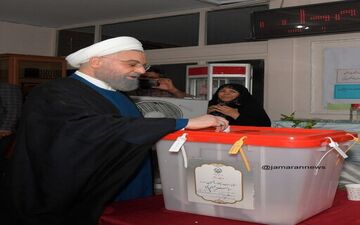 حسن روحانی در انتخابات شرکت کرد

