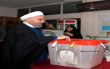 حسن روحانی در انتخابات شرکت کرد

