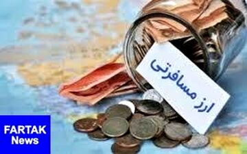  قیمت ارز مسافرتی امروز ۹۷/۱۲/۲۳