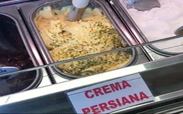 بستنی سنتی ایرانی در قلب ایتالیا + فیلم 