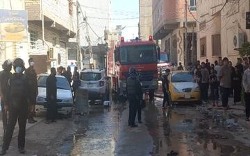 آتش‌سوزی در نجف باعث انتقال 70 زائر ایرانی به بیمارستان شد