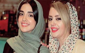 تیپ متفاوت الهه حصاری به همراه مادرش