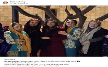 تیپ جالب بانوان هنرمند در محوطه فرهنگسرای نیاوران (عکس)