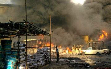 مصدومان آتش‌سوزی شادآباد به 7 نفر رسیدند