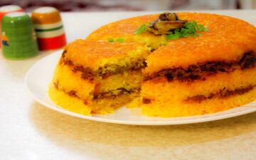 طرز تهیه ته چین خورش قیمه؛ خوشمزه و اصیل به روش سنتی