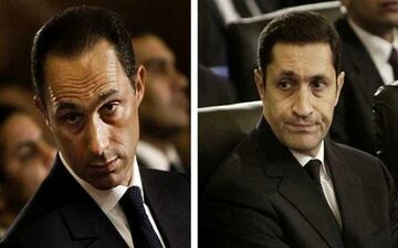 آزادی دو پسر حسنی مبارک با قید وثیقه 100 هزار پوندی