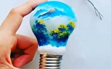 ایده جالب رنگ آمیزی لامپ