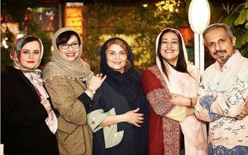 جواد رضویان در کنار بانوان هنرمند و کمدین (عکس)