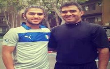 عکس خاطره انگیز احمدرضا عابدزاده از پسرش امیر