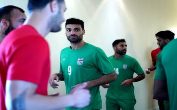 تمرین سبک تیم ملی ایران در روز بازی با تاجیکستان