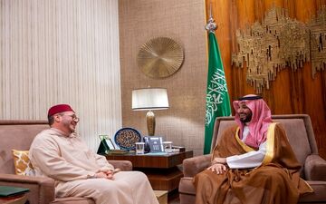دیدار ولیعهد عربستان با مشاور پادشاه مراکش

