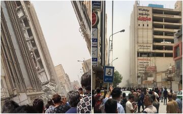 لحظه فرو ریختن ساختمان 9 طبقه در آبادان + ویدئو ناراحت کننده