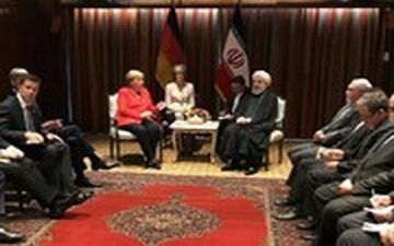 مرکل و رئیس جمهور روحانی در نیویورک دیدار کردند