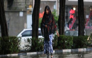رگبار باران در جنوب کشور