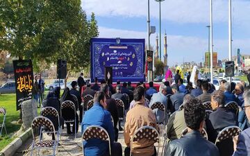 آئین رونمایی از سردیس ۶ شهید در کرمانشاه برگزار شد

