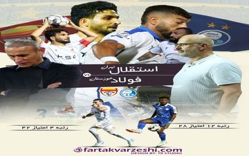 استقلال - فولاد؛ محض رضای خدا این بازی را ببرید!