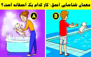 کدام یک احمق است؟ ببینم می تونی کار احمقانه رو مشخص کنی یا خیر؟