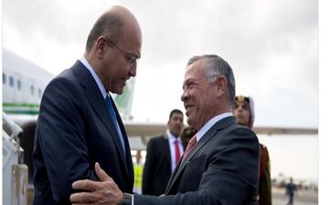 شاه اردن با مقامات عراق دیدار کرد