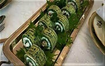 طرز تهیه رولت اسفناج|یه غذای جذاب و مقوی