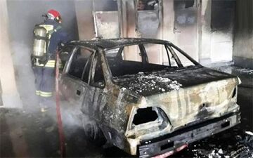 حریق خودرو در پارکینگ یک مصدوم برجای گذاشت 