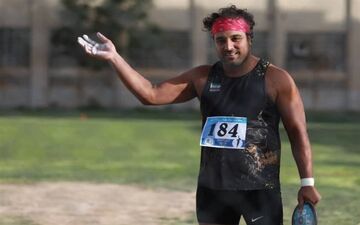 احسان حدادی با پرتاب زیر ۶۰ متر قهرمان ایران شد