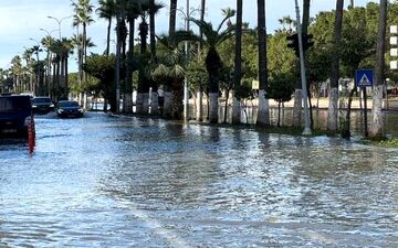 عکس/بعد از زلزله وحشتناک ترکیه این شهر زیر آب رفت