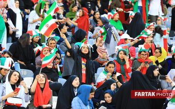 اختصاصی/ تصاویری  دیدنی از حضور بانوان در ورزشگاه آزادی
