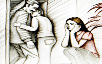 دیدم دختره بدون لباس روی تشک خوابیده، اصغر و صدا زدم که…