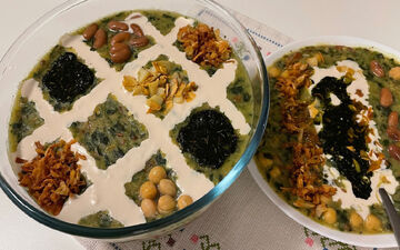 طرز تهیه آش اسفناج| مناسب سرماخوردگی
