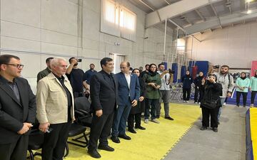 وزیر ورزش از تمرین ملی‌پوشان ووشو در آزادی بازدید کرد