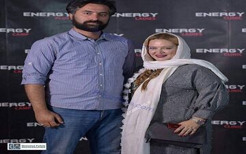 بهاره رهنما و همسرش در باشگاه بدنسازی+عکس