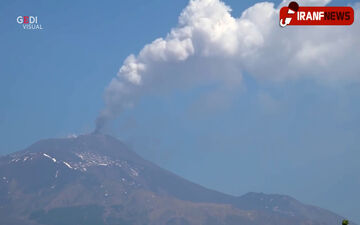 فیلم/ لحظه فعال شدن آتش فشان کوه اتنا (Etna) 