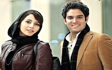 ژست عاشقانه و عجیب آقای بازیگر و همسرش وسط خیابان/عکس