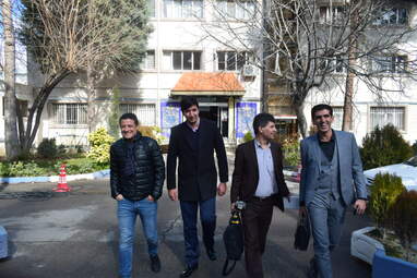 نشست علیرضا فغانی داور بین‌المللی با مدیر کل اداره ورزش و جوان استان کرمانشاه 