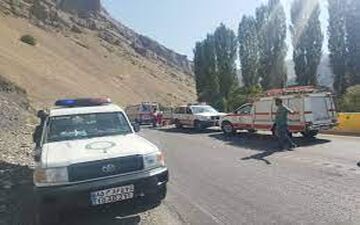 حادثه رانندگی در آزادراه تهران - شمال سبب مصدومیت ۶ نفر شد