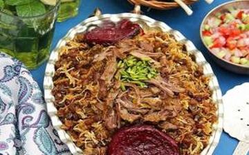 این پلو خیلی خوشمزه س|  چرتمه پلو سمنانی