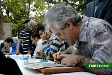 مراسم رونمایی از تندیس میرزا رضا کلهر