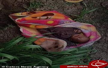 کشف نوزاد دختر زنده به گور شده در هندوستان! +فیلم